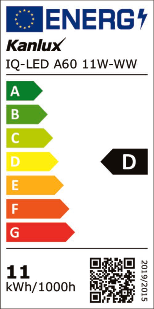 E27 IQ-LED A60 Birne | Leuchtmittel 11W 1521Lm warm weiss (2700K)