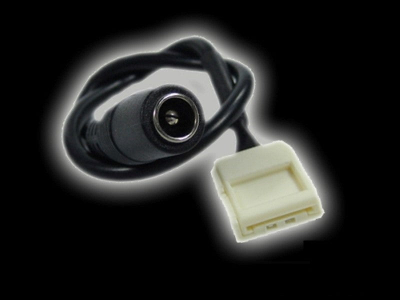 8mm Klapp Anschlußstecker 2,1mm (1 Chip) LED Streifen 12cm Zuleitung
