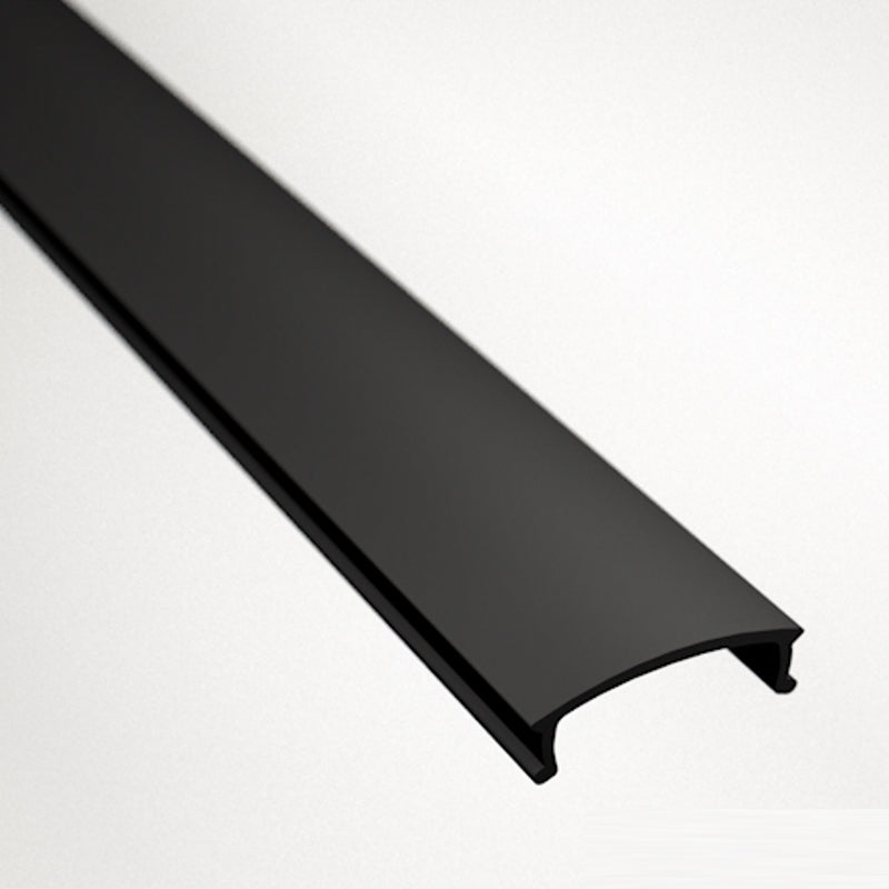 ALU Profil / Leiste EINBAU-SL in schwarz für LED Streifen + Abdeckung eloxiert