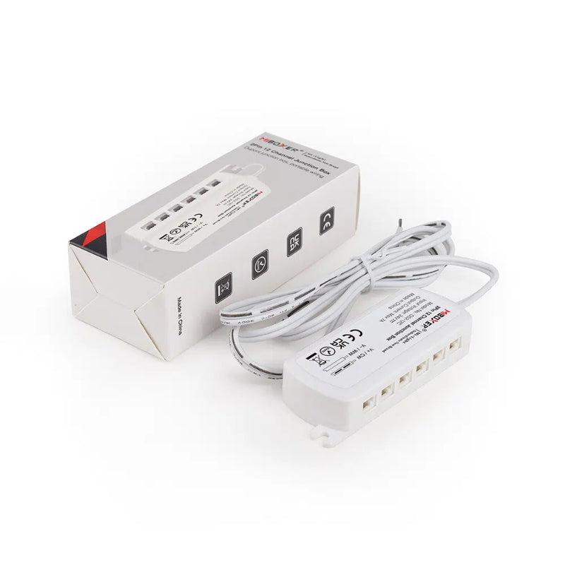 12-Kanal Anschlusskasten 2-polig 24V DC 7A Dupont Verteilerbox 1m Kabel