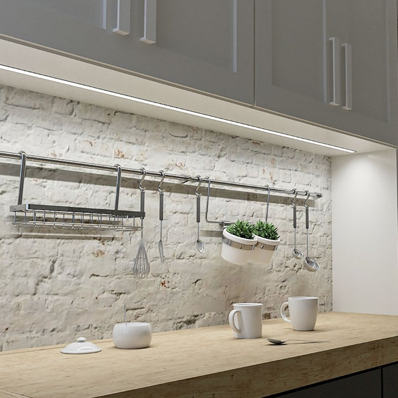 ALU Profil Leiste Einbau Schiene FUGE-15 in silber für LED Streifen +Abdeckung