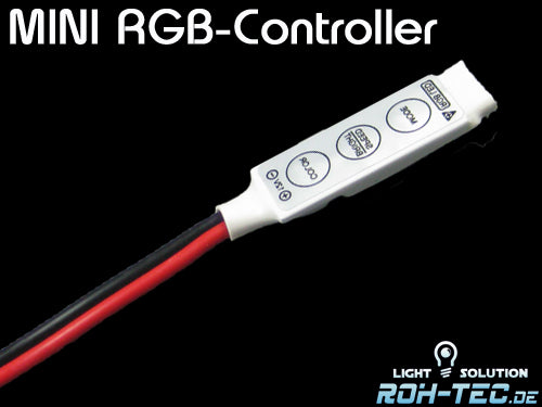 MINI RGB Controller LED RGB Steuerung (schalten/dimmen/Programme) 12V max. 2A