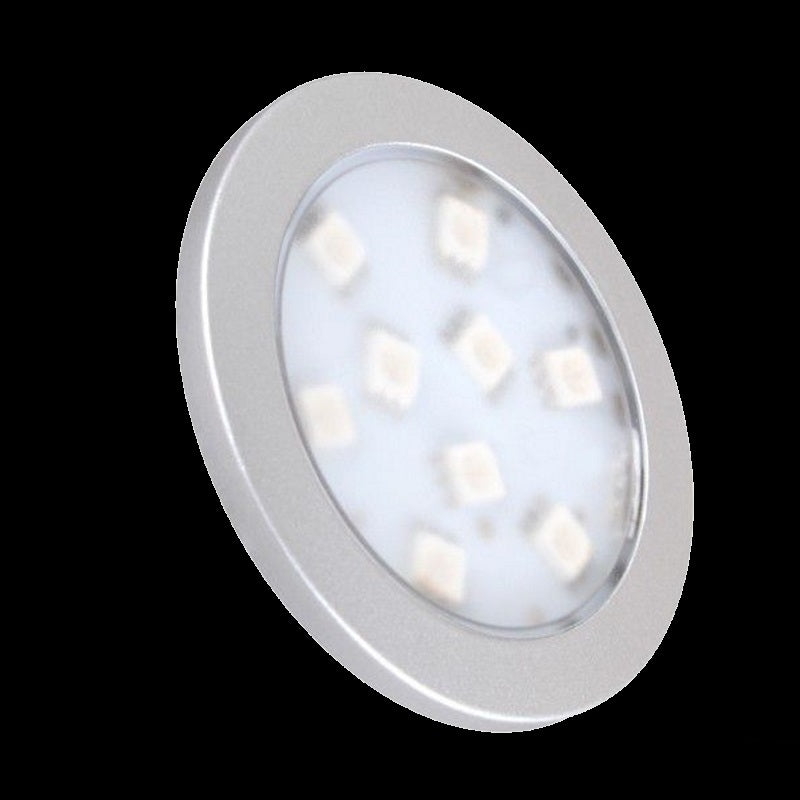 RGB LED Aufbau Möbel /Unterbauleuchte "ORBIT" in silber RGB 12V / 2W