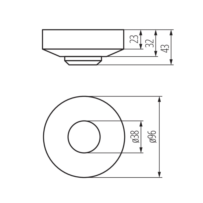 LED Mikrowellen Sensor | Decken Bewegungsmelder 360° Kanlux "ROLF JQ-O" weiß