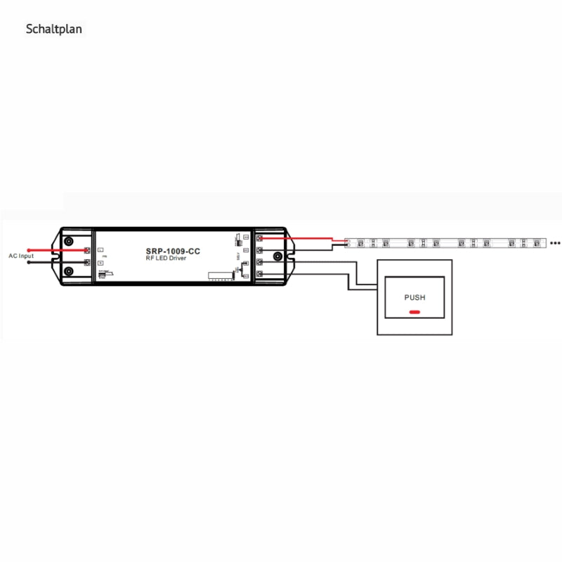 4 Kanal LED Funk Fernbedienung (SR-2833CCT) für RF 4 Zonen Empfänger kw/ww