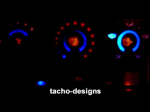 LED Heizungsblende Nissan Micra K11 Lüftung Beleuchtung (blau, rot, grün, weiß)