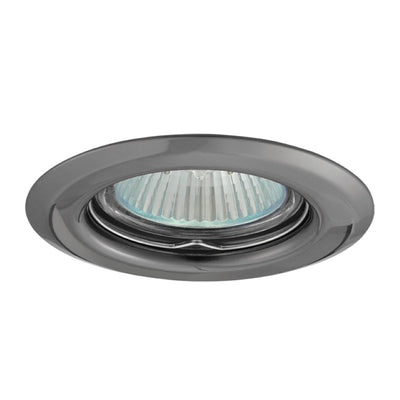 Einbaurahmen MR16/GU10 rund Kanlux "ARGUS" 60mm DA Stahlblech graphit