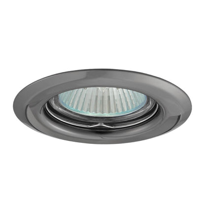 Einbaurahmen MR16/GU10 rund Kanlux "ARGUS" 60mm DA Stahlblech graphit
