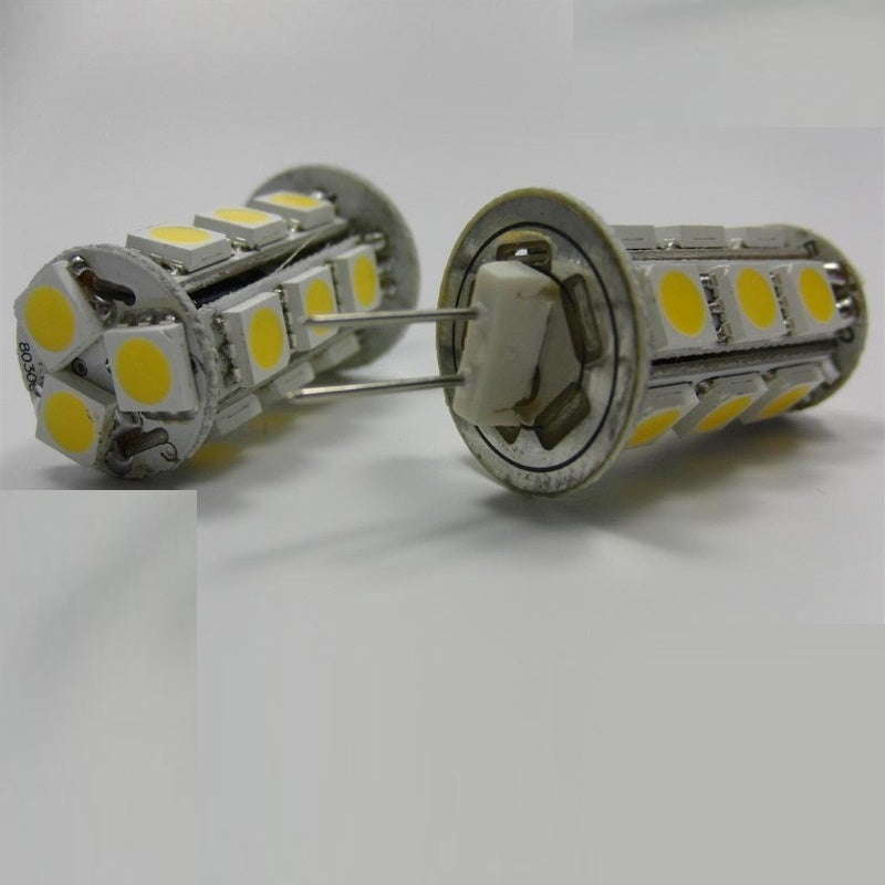 G4 LED Stiftsockel Zylinder mit 18x3Chip SMDs 276Lm 10-12VDC warm weiß