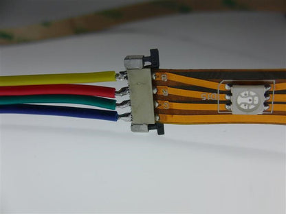 RGB Anschlußstück 4 Pin Stecksystem / Klicksystem 4 fach RGB/LED Streifen lötf