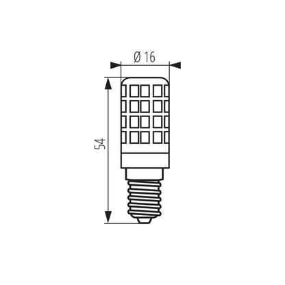 E14 Led Leuchtmittel Kanlux ZUBI 4W 520Lm mini - warm-weiß (3000K)