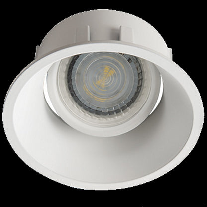 Einbaurahmen MR16/GU10 rund / schwenkbar 83mm DA "IVRI DTO W" weiß