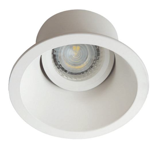 Einbaurahmen MR16/GU10 rund / schwenkbar 90mm DA "APRILA DTO W" weiß
