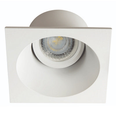 Einbaurahmen MR16/GU10 eckig / schwenkbar 90mm DA "APRILA DTL W" weiß