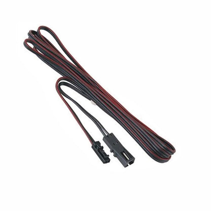 2m Verlängerung für/mit MINI Stecker 2-Adrig (männlich,weiblich) schwarz