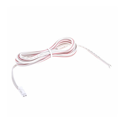 2m Kabel 2 adrig mit MINI Stecker männlich und 2er Litze offen in weiß