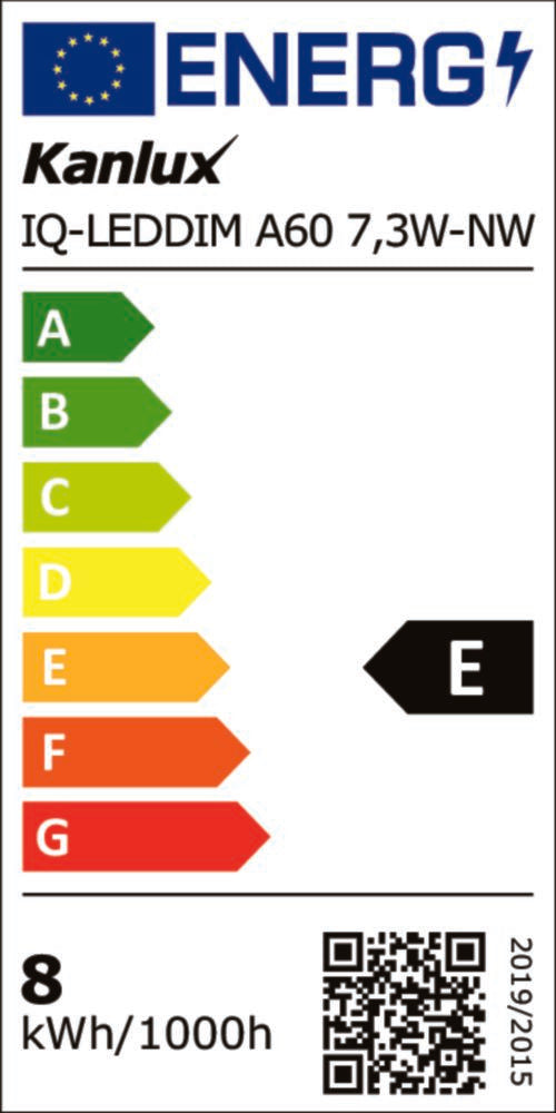 E27 IQ-LEDDIM A60 Birne | Leuchtmittel 7,3W 806Lm neutral weiss (4000K) dimmbar