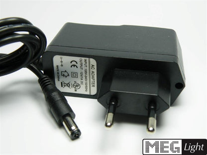 LED Stecker Netzteil /Trafo 12W für 12V/DC Led Leuchten 1A an 230V/AC (ER12W12V)