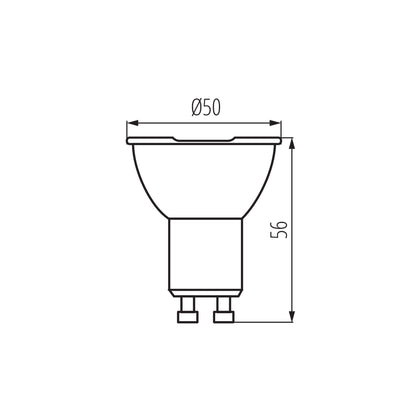 GU10 LED Strahler | Spot 4,7W 850Lm 100° neutral weiß (4000K) 230V