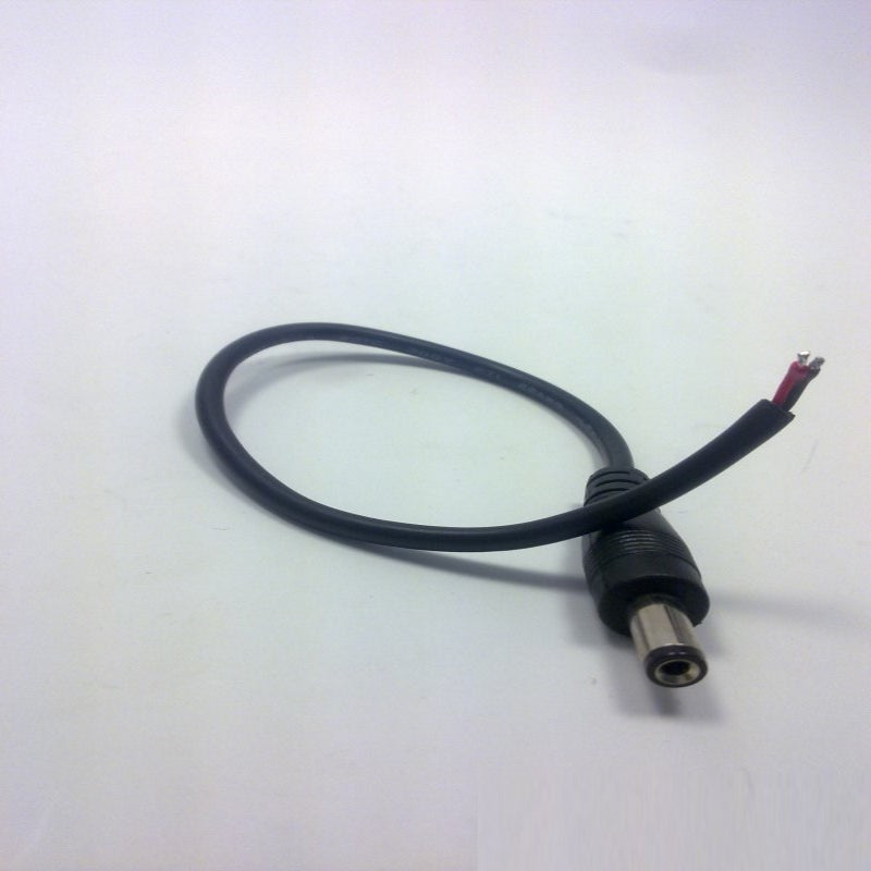 2,1mm Anschlußstecker männl. 2 adrig 12cm Zuleitung für LED Netzteile