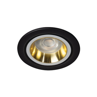 Einbaurahmen MR16 | GU10 rund 77mm DA Kanlux "FELINE DSO G/B" in schwarz gold