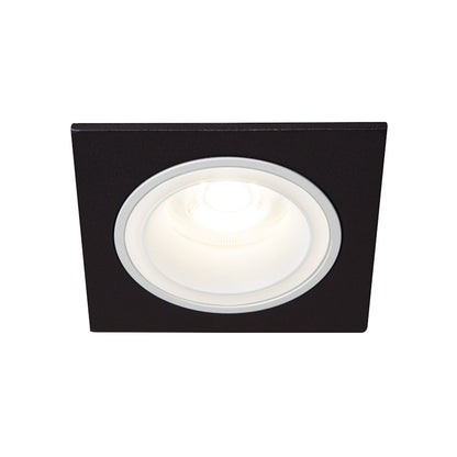 Einbaurahmen MR16 | GU10 eckig 77mm DA Kanlux "FELINE DSL W/B" in schwarz weiss