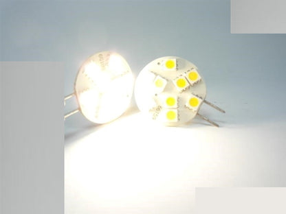 G4/GU4 LED Stiftsockel 12LED-Chips 160Lm 12V 1,2W (Scheibe) warm weiß 3000K