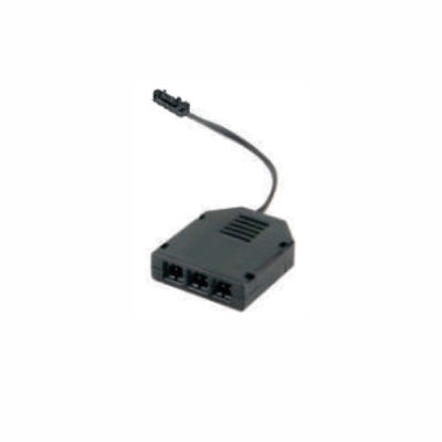 3-Fach Verteiler Buchse-MINI-AMP mit 15cm Kabel + Stecker-Anschluss schwarz
