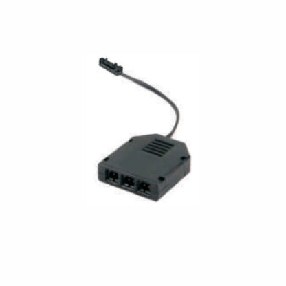 3-Fach Verteiler Buchse-MINI-AMP mit 15cm Kabel + Stecker-Anschluss schwarz