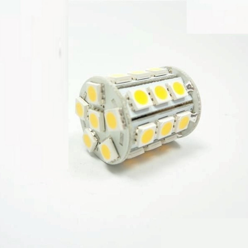 G4 LED Stiftsockel Zylinder 27x 3 Chip SMDs 432Lm 3,5W 12V/DC warm weiß