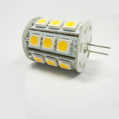 G4 LED Stiftsockel Zylinder 27x 3 Chip SMDs 432Lm 3,5W 12V/DC warm weiß