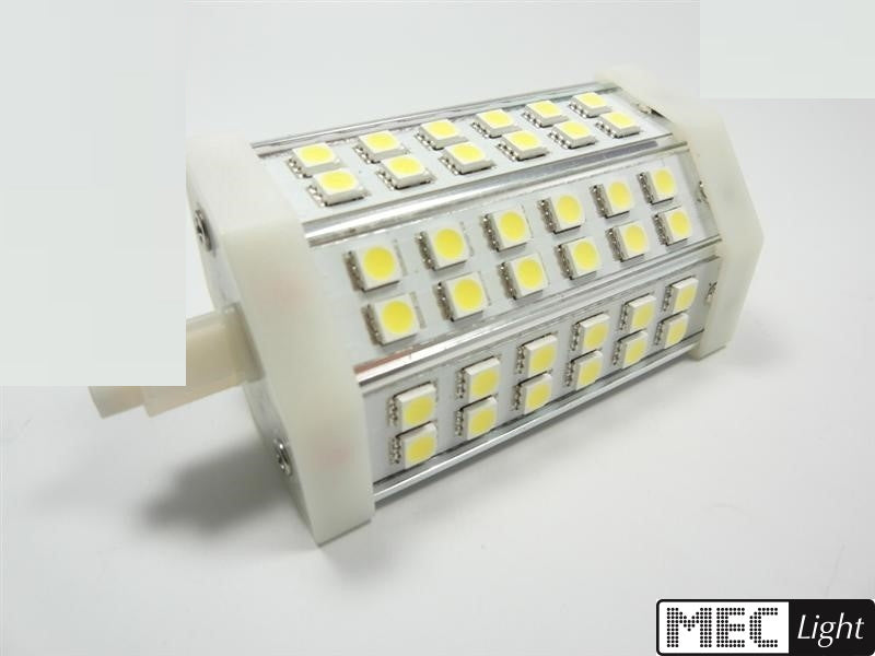 R7s LED Stab Leuchte 42x 3 Chip SMDs 118mm 10W 800Lm warm weiß