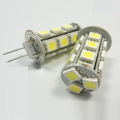 G4 LED Stiftsockel Zylinder 18x 3 Chip SMDs 288Lm 3,8W 10-15V/DC weiß