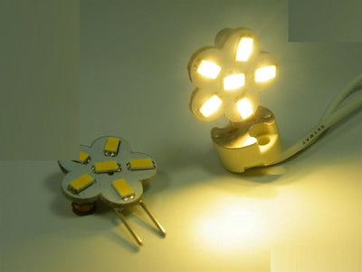 G6,35/GY6,35 LED Stiftsockel Blume 6xSMD5630 10-15V 150Lm(=15W) warm weiß 2800K