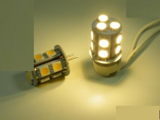 G6,35/GY6,35 LED Stiftsockel Zylinder 13x SMDs 10-15V 180Lm warm weiß 2900K