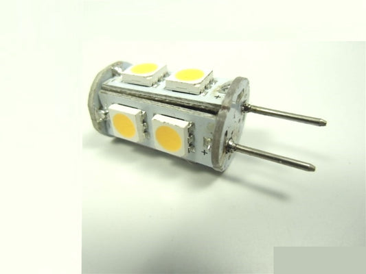 G6,35/GY6,35 LED Stiftsockel Zylinder 9xSMDs 10-15V 140Lm warm weiß 3000K