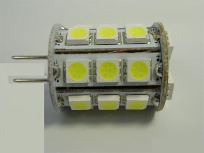 G6,35/GY6,35 LED Stiftsockel Zylinder 27SMDs 12V 432Lm kalt weiß 6000K