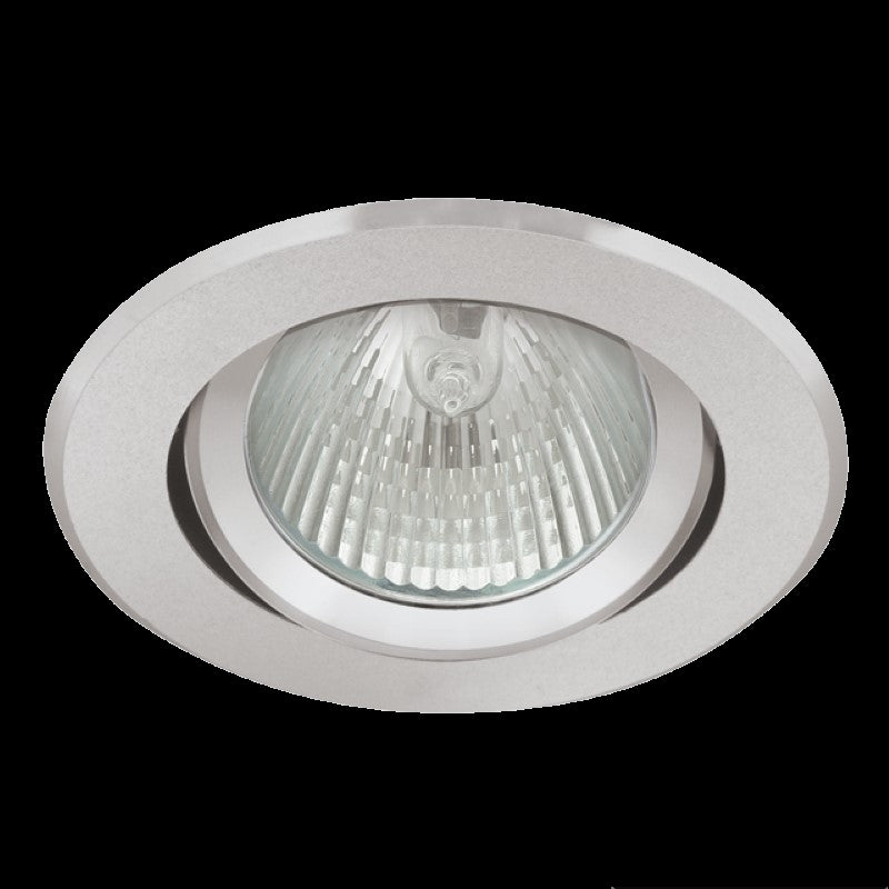 Einbaurahmen MR16/GU10 rund/schwenkbar Kanlux "RADAN" 68mm=DA Edelstahl matt