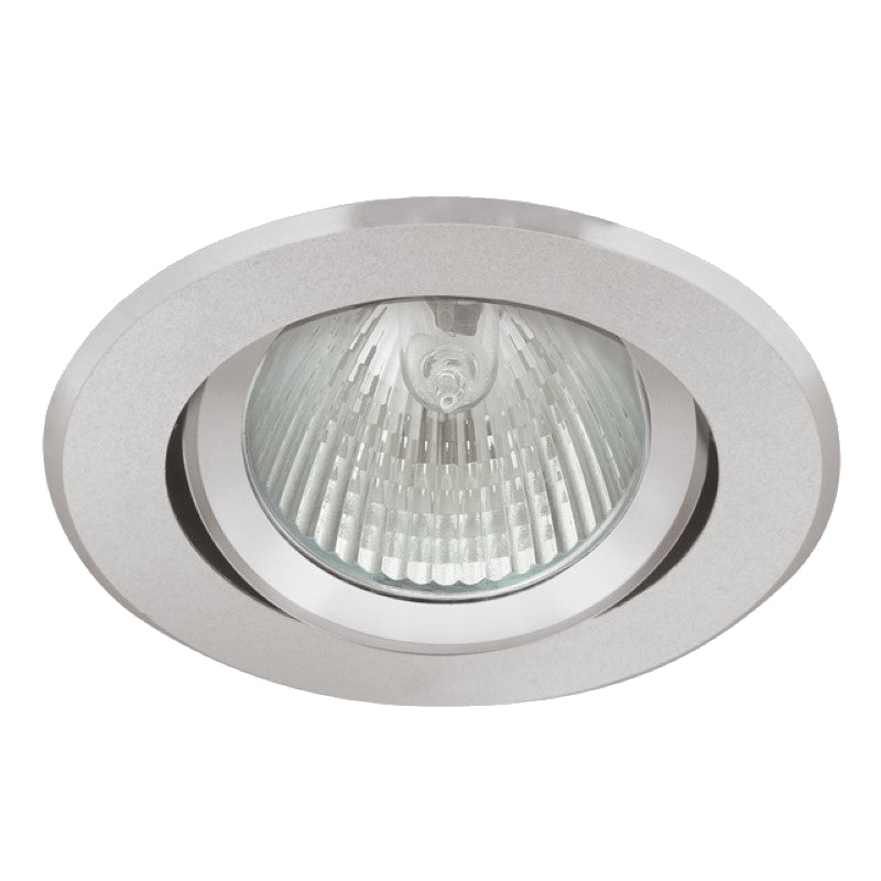 Einbaurahmen MR16/GU10 rund/schwenkbar Kanlux "RADAN" 68mm=DA Edelstahl matt