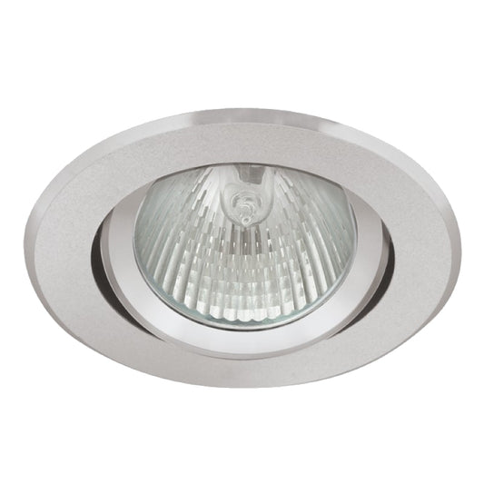 Einbaurahmen MR16/GU10 rund/schwenkbar Kanlux "RADAN" 68mm=DA Edelstahl matt