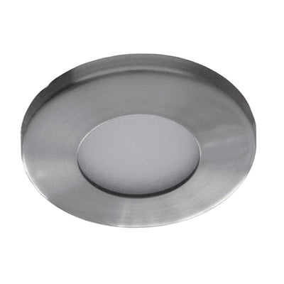 Einbaurahmen MR16/GU10 rund Feuchtraum 62mm DA Edelstahl Optik, chrom,IP44