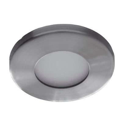 Einbaurahmen MR16/GU10 rund Feuchtraum 62mm DA Edelstahl Optik, chrom,IP44