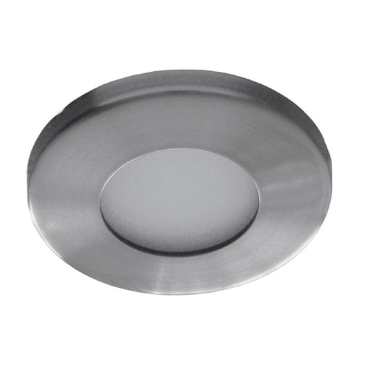 Einbaurahmen MR16/GU10 rund Feuchtraum 62mm DA Edelstahl Optik, chrom,IP44
