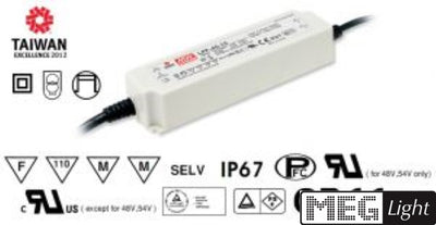 LED Trafo Netzteil 12V/DC / 40W / 3,34A MEAN WELL (LPF-40-12) IP67 Meanweal