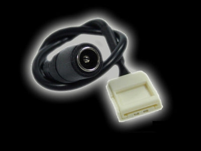 8mm Klapp Anschlußstecker 2,1mm (1 Chip) LED Streifen 12cm Zuleitung