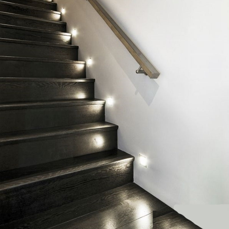 Design Wandlampe / Treppenleuchte LED B WW schwarz 12V DC 0,8W warm weiß