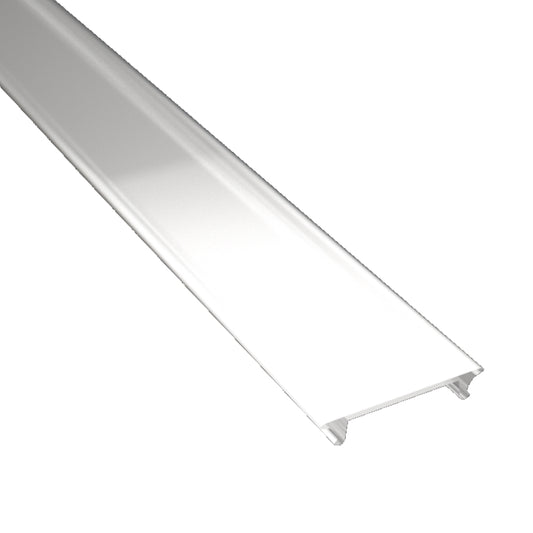 2m Klick Abdeckung für "AUFBAU-17" flach in opal / milchig