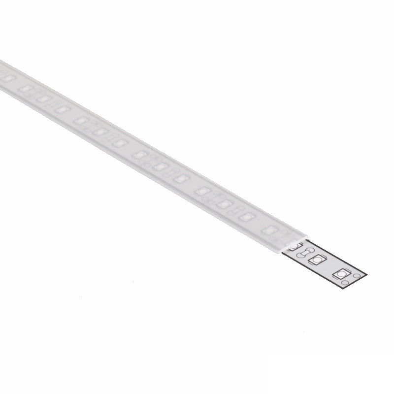 ALU Profil | Leiste | Schiene SMART-10 in weiß für Led Streifen + Abdeckung