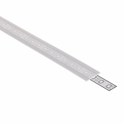 2m Schiebe Abdeckung B für unsere ALU Profile in matt / opal
