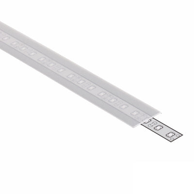 1m Schiebe Abdeckung E für unsere ALU Profile in matt / opal